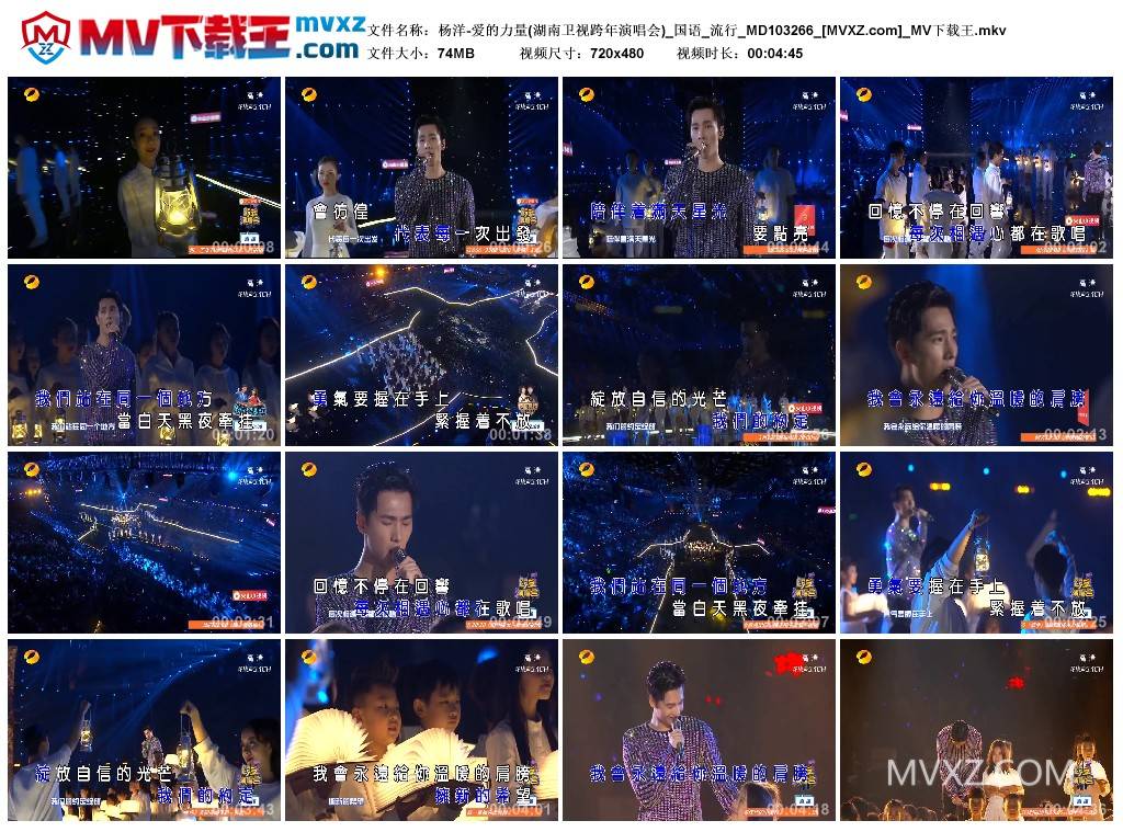 杨洋-爱的力量(湖南卫视跨年演唱会)_国语_流行_MD103266